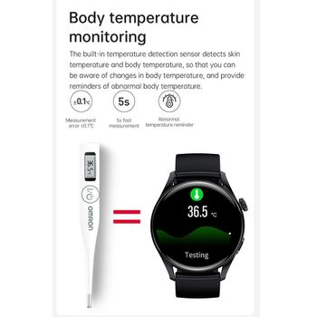 Smartwatch męski Hagen HC22 SET na czerwonym pasku silikonowym ⌚ z bluetooth 📲   (1).jpg